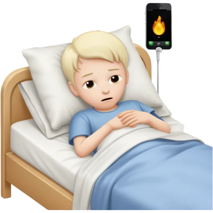 a boy who is sick forever  emoji
