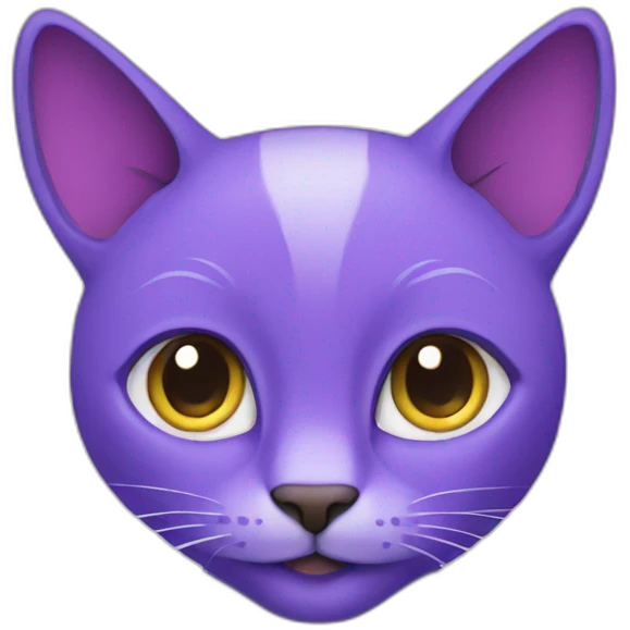 Purple cat emoji