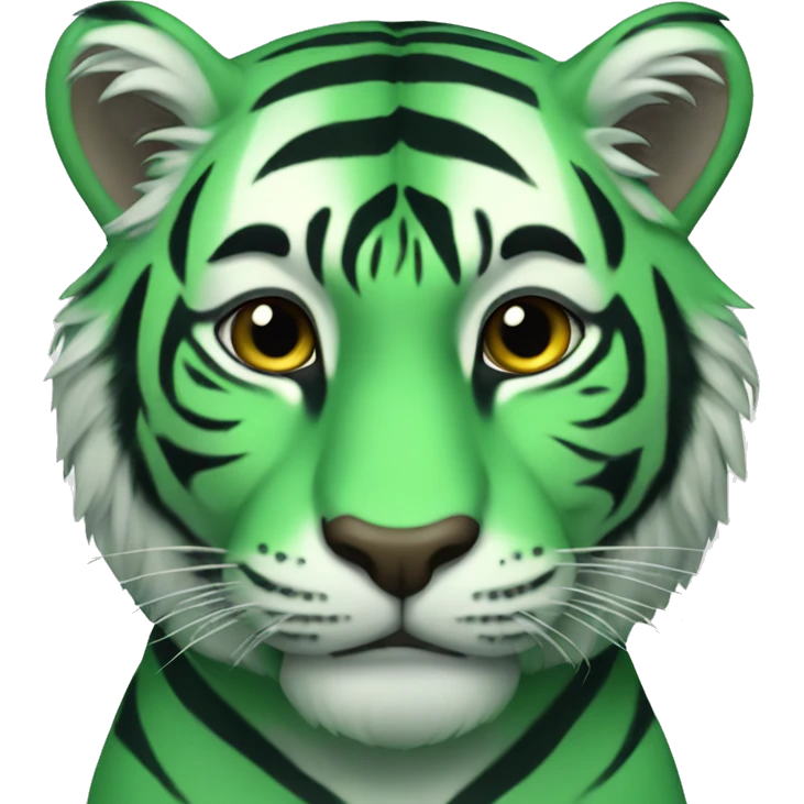 Green tiger  emoji