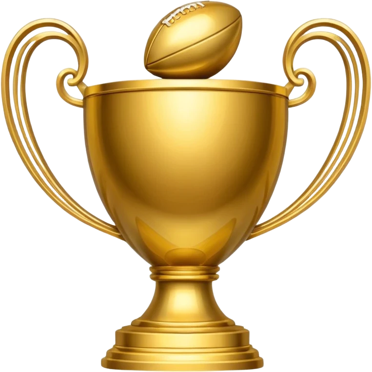 Super Bowl trophy emoji