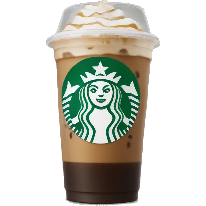 Venti black iced coffee from Starbucks emoji