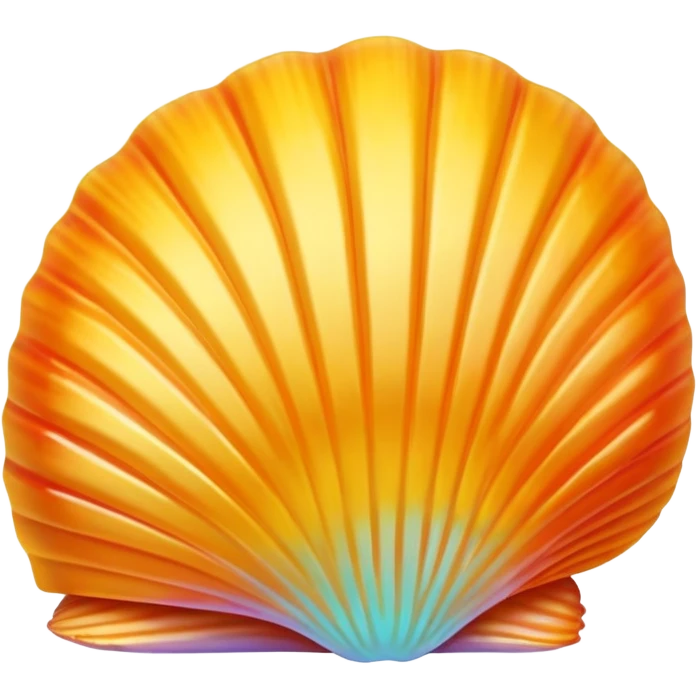 Hawaiian sunrise shell emoji