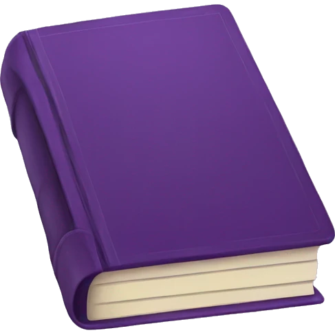 small purple book emoji