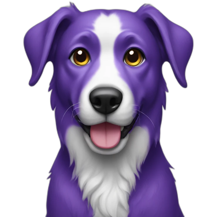 Purple dog emoji