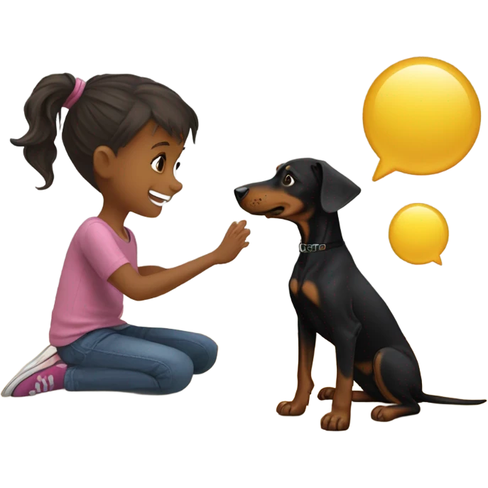 doberman with knox emoji