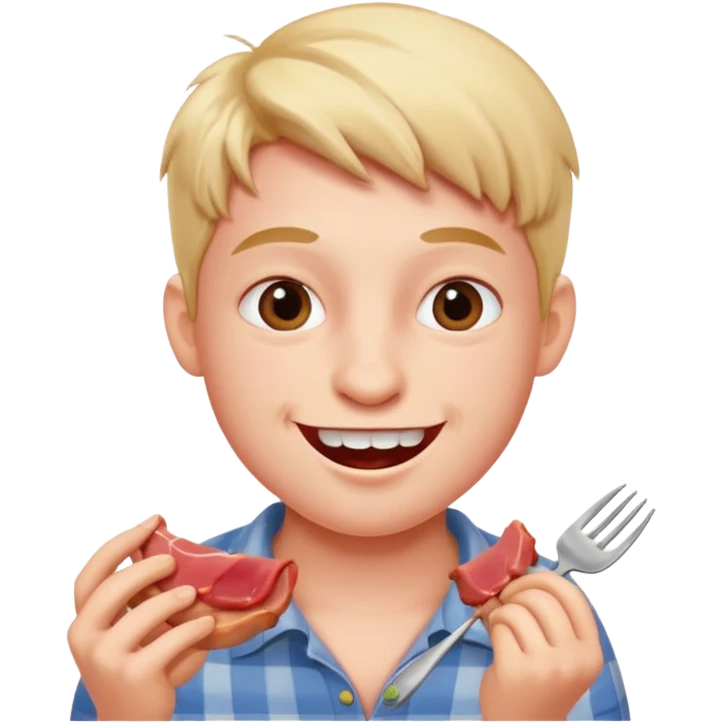 eating pork emoji