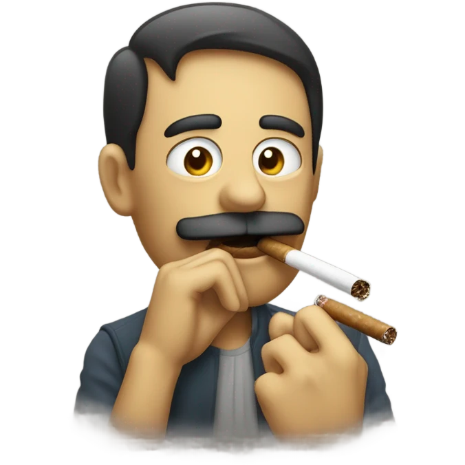 esqueleto fumando emoji