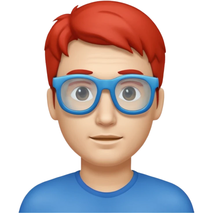 man with 3d glasses emoji