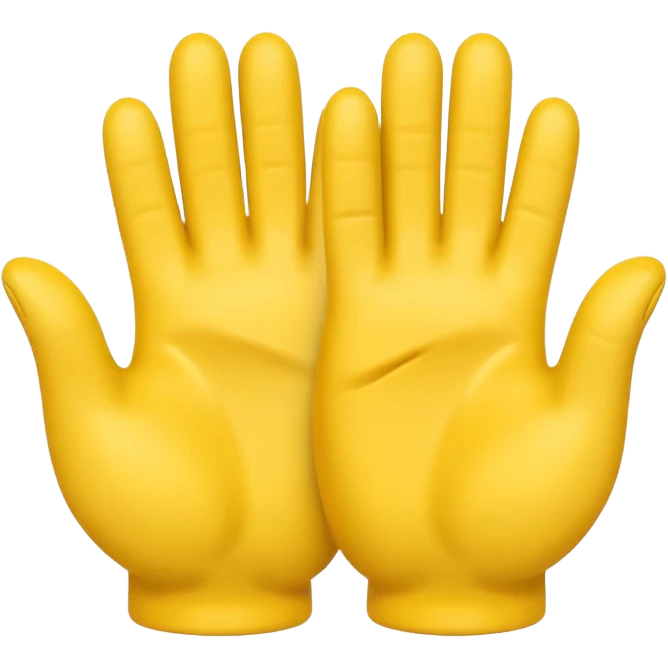 Yellow hands cupped emoji emoji