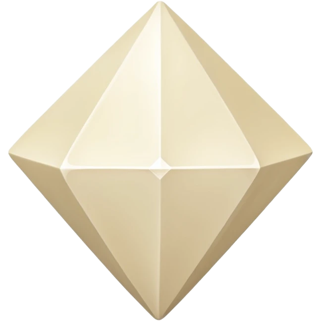 diamond shape carved from ivory. square tillted 45 degrees emoji