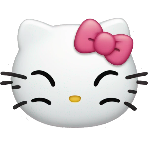 Hello kitty crying emoji