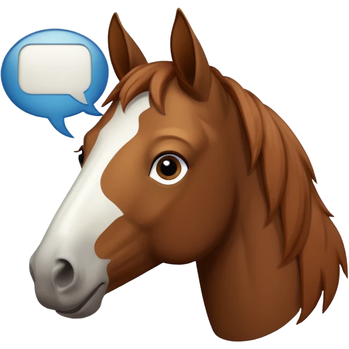 Horse saying I'm stefan emoji