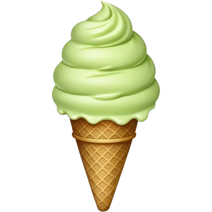 Pistachio ice cream  emoji