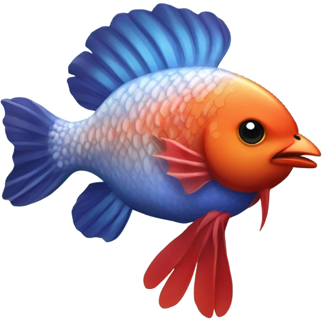 Aquarium with ore cockerel emoji