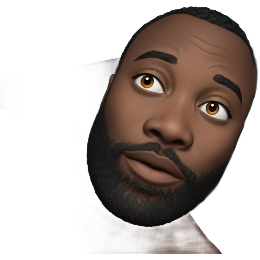 dark-skinned male portrait meme emoji