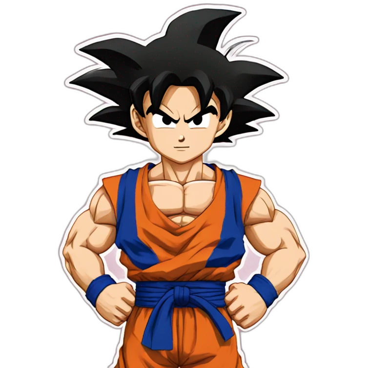 Goku from dragon ball anime emoji