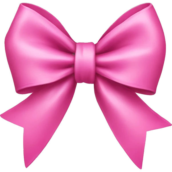 pink bow emoji