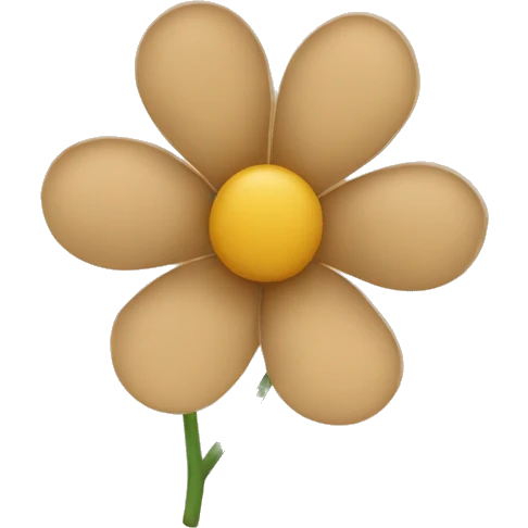 beige flower petal emoji
