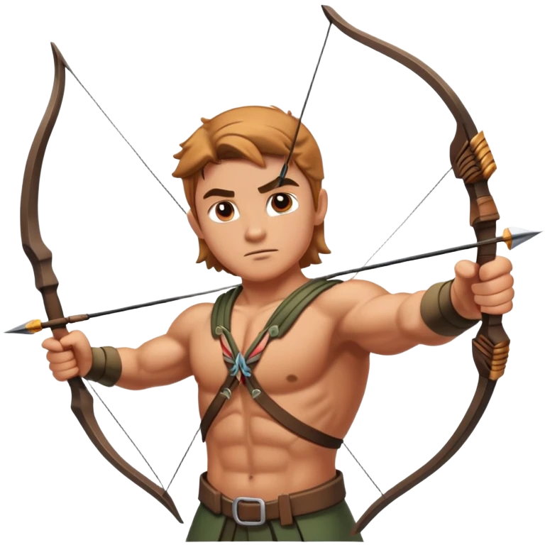 hunter with bow and arrow emoji