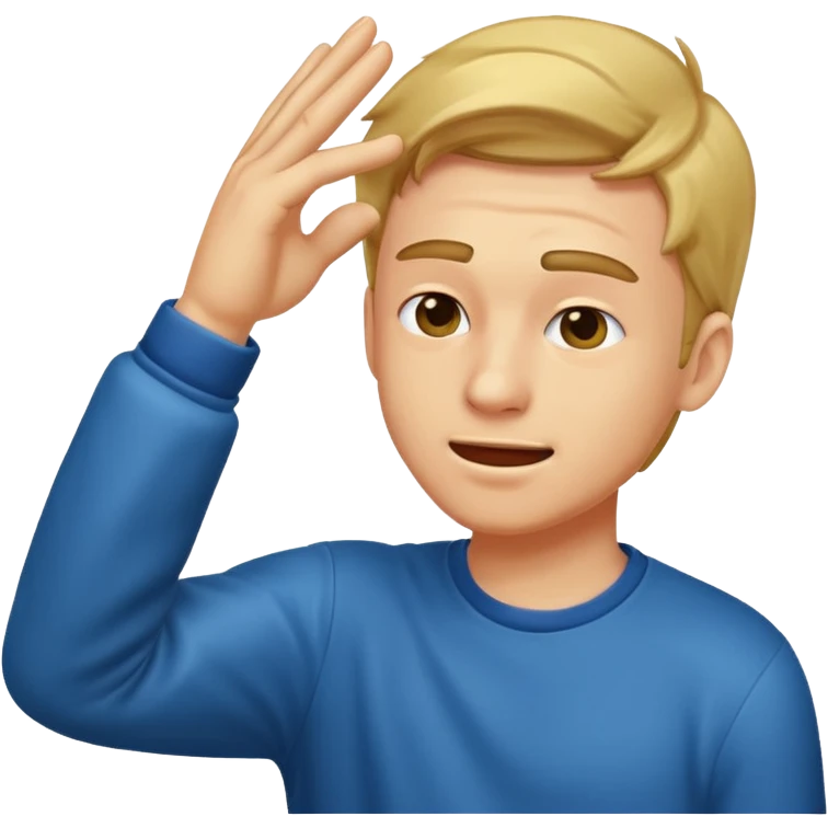 Guy dabbing emoji