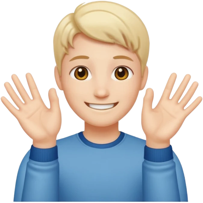 Person doing uwu hands emoji