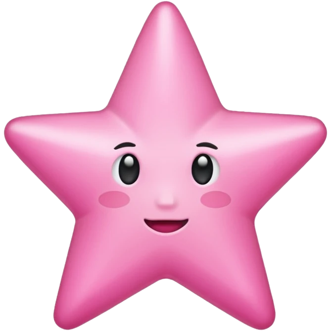 Pink star emoji