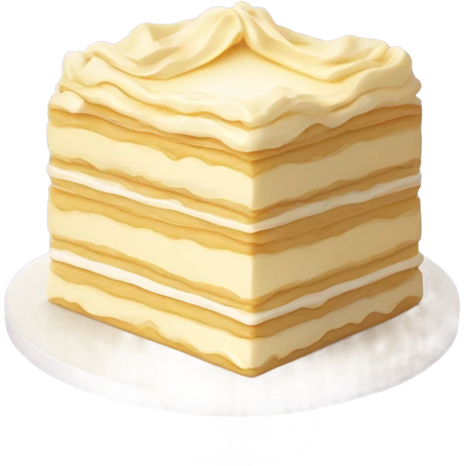 Vanilla slice cake  emoji