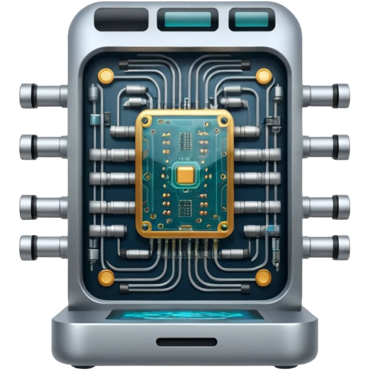 A Quantum Computer machine emoji