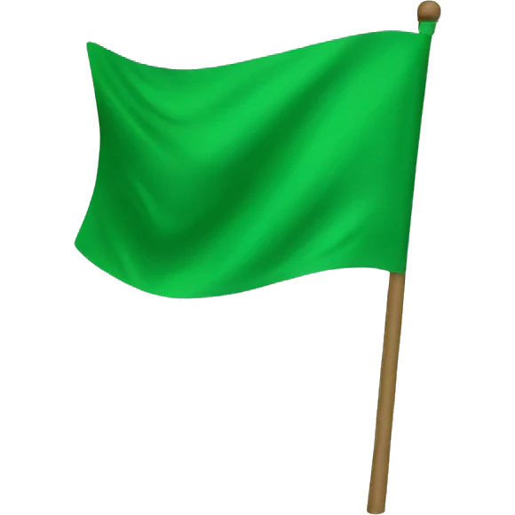 Green flag emoji