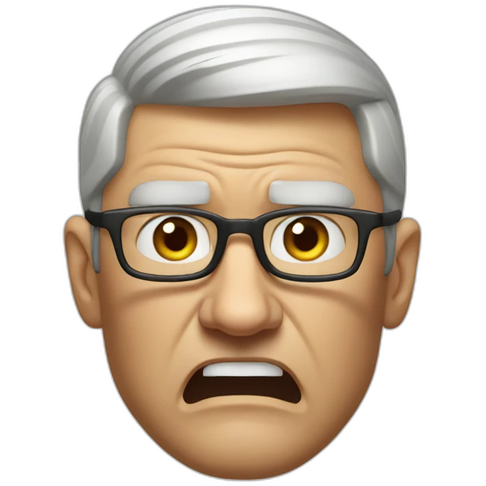 angry tim cook emoji