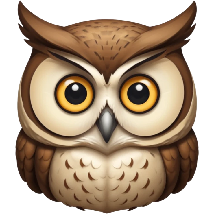Owl Watcher looking scary 
 emoji