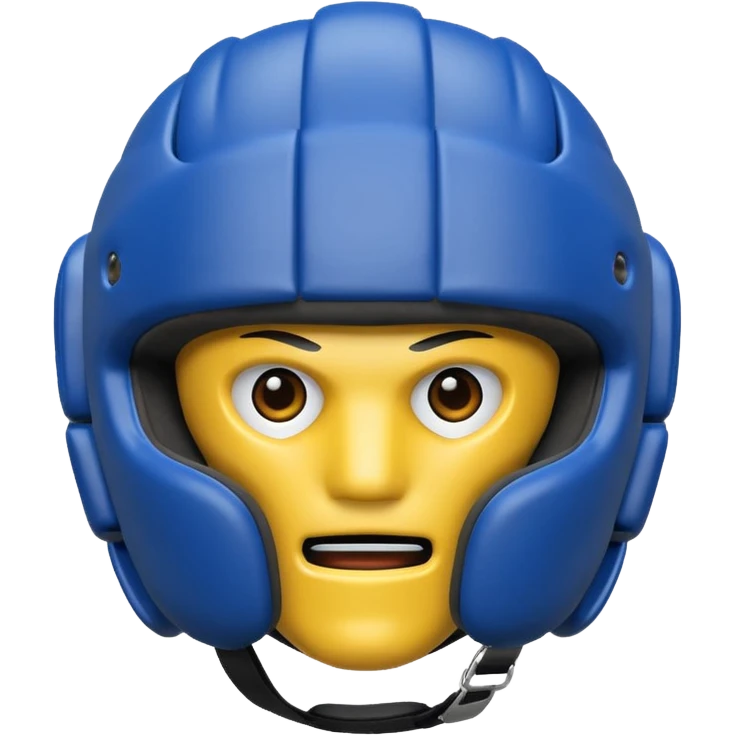 MMA headgear object icon, protective sparring helmet, padded texture, 3D cartoon, mobile game icon style, centered, clean background, no text, no watermark emoji