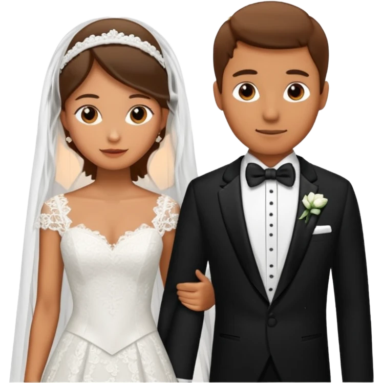 🤵🏻‍♂️👰🏼‍♀️ emoji