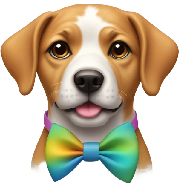 dog with bow emoji