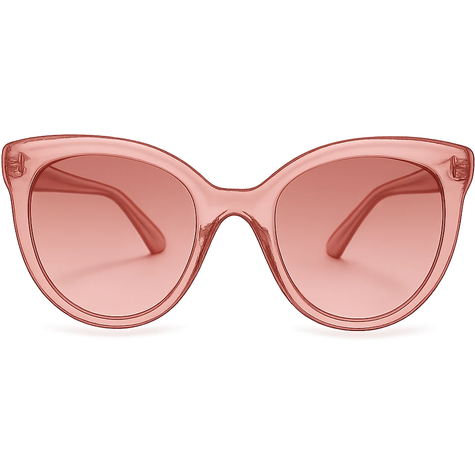 pink sunglasses, stylish emoji