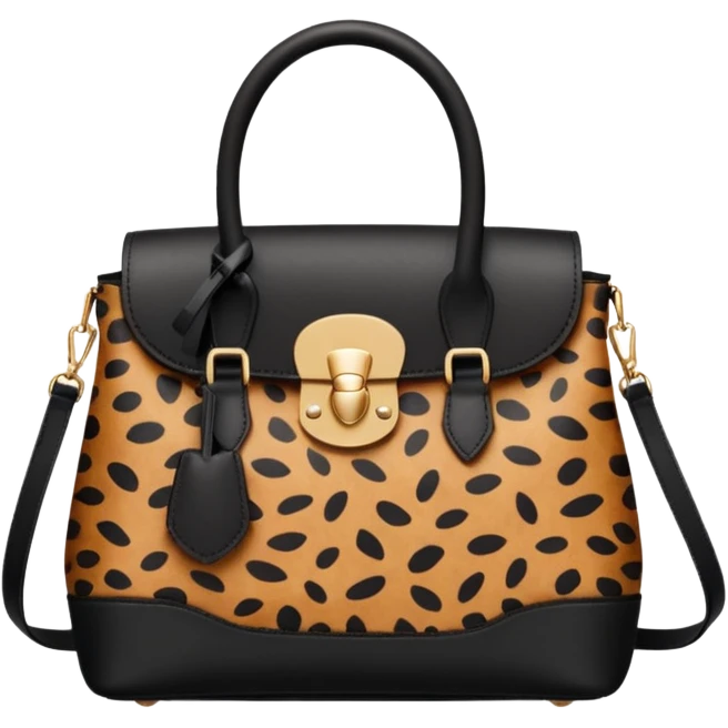 leopard print bag emoji