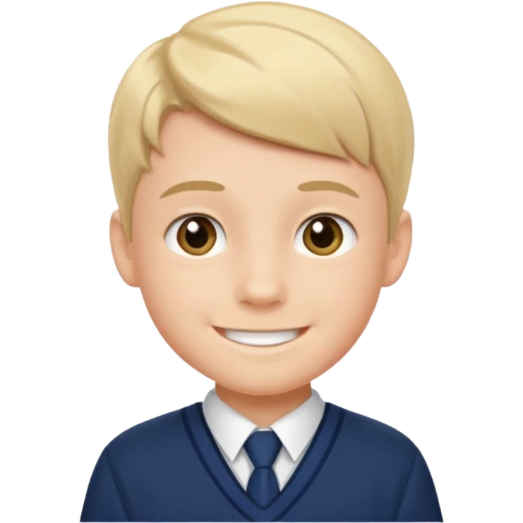 Boy wearing school uniform emoji