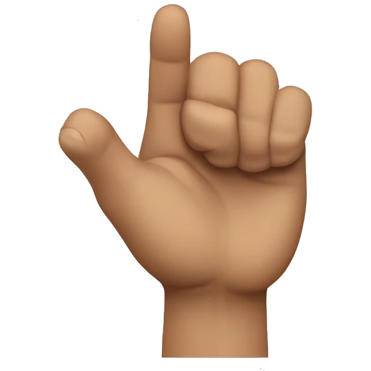 fighting or aja hand gesture emoji