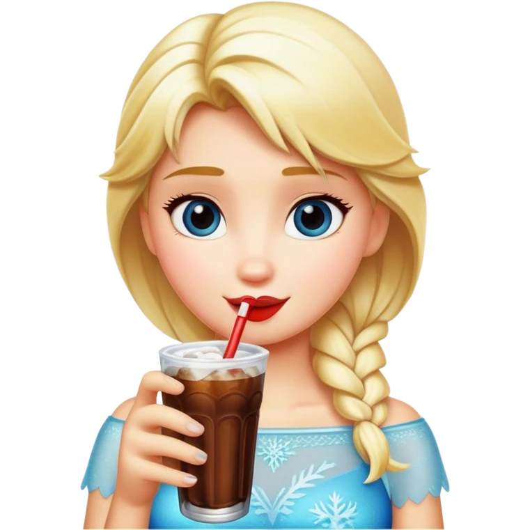 blonde drink frozen coke emoji