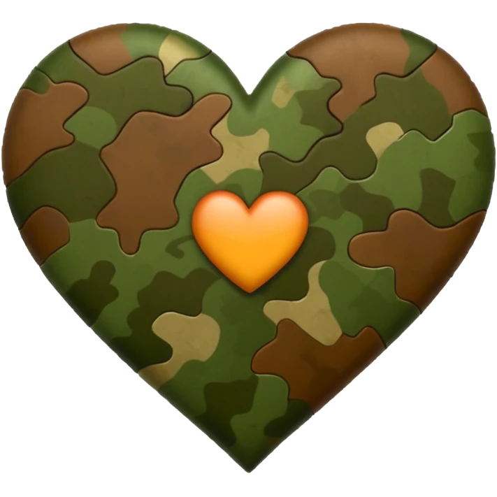 Camo heart emoji