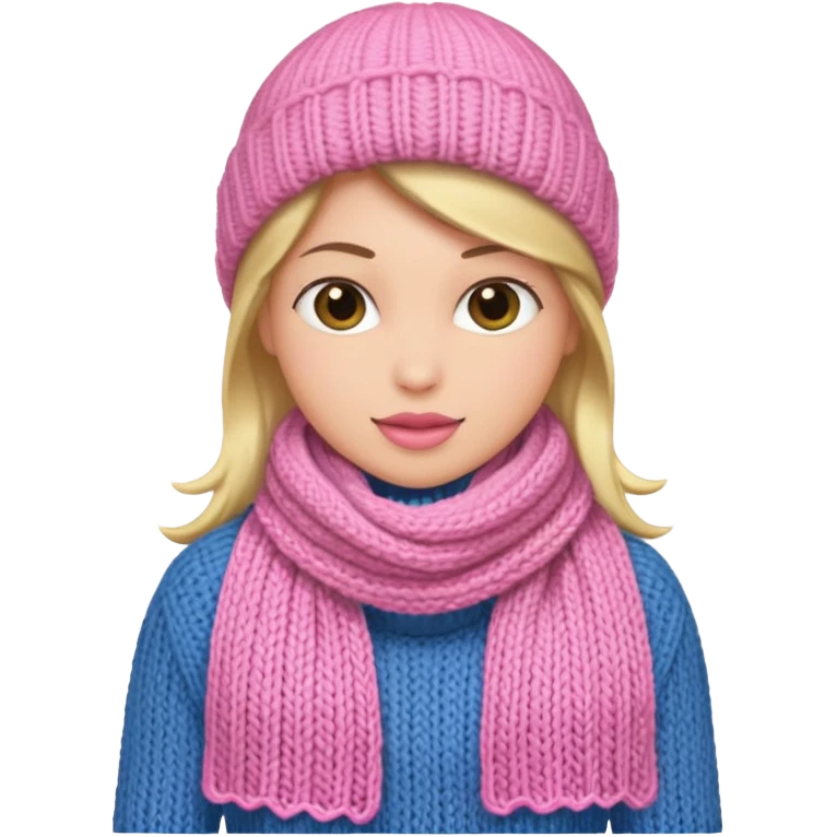 Pink scarf emoji