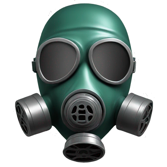 gas mask man emoji