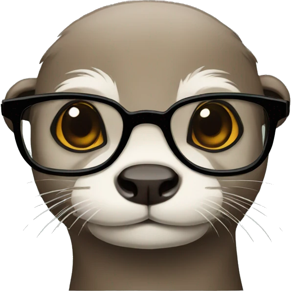otter with glasses emoji