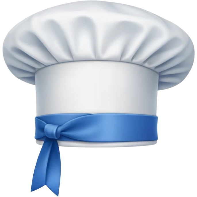 blue ribbon chef's hat emoji