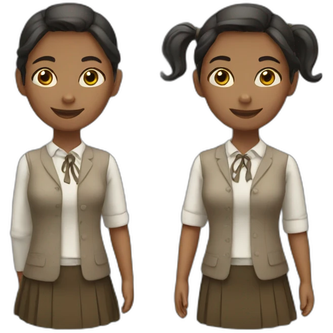 2 school girls emoji