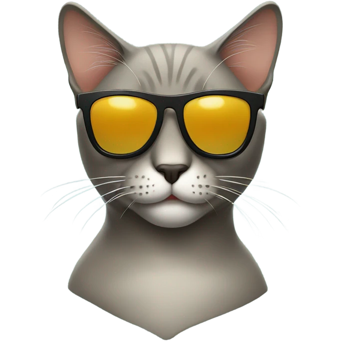 Cat with sunglasses emoji