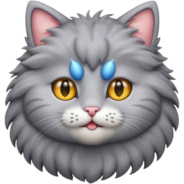 Gray kitty emoji