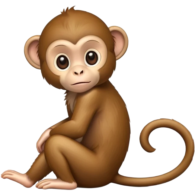 Baby monkey waiting  emoji