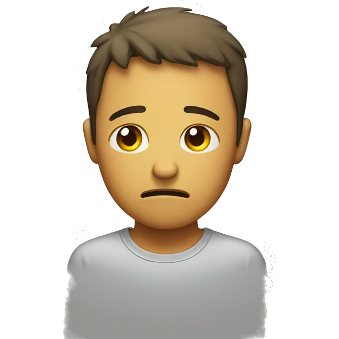 sad face emoji