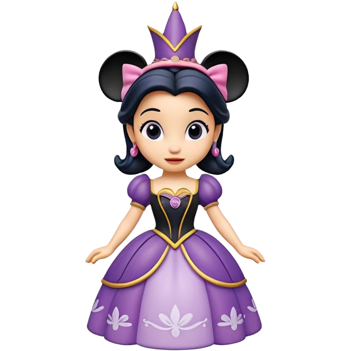 Isolated, detailed illustration of the most the most incredibly beautiful realistic Disney 
figurine imaginable, toy style. emoji